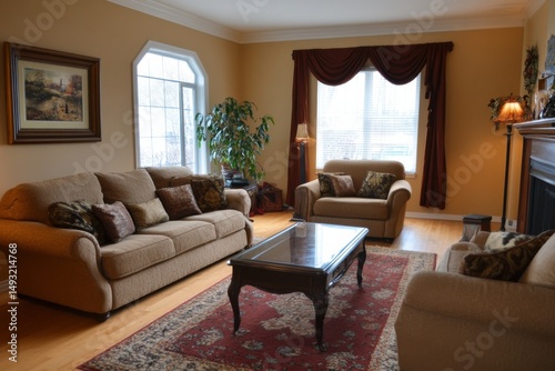 Cozy Traditional Living Room