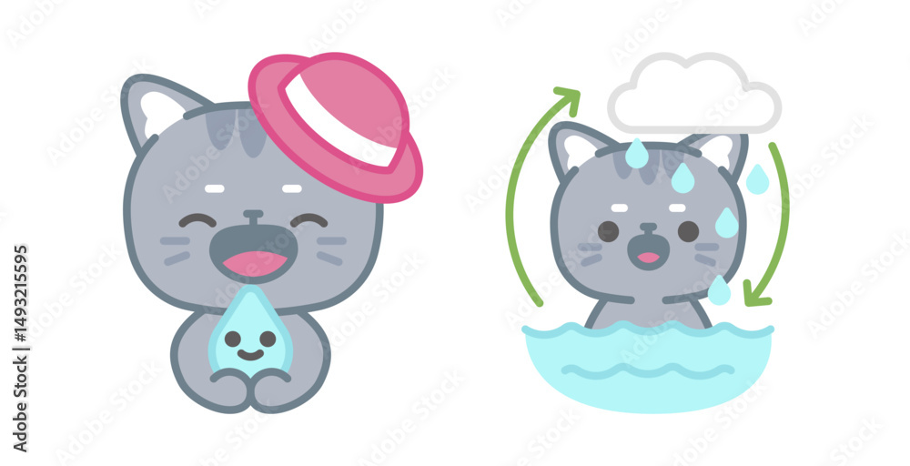 Obraz premium water icons Collection
