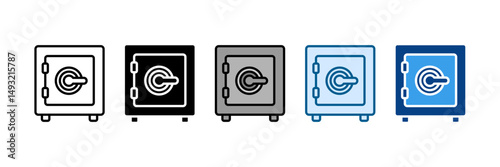 Vault Icon Set Multiple Style Collection