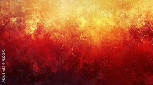 Abstract fiery texture with vibrant reds and golds