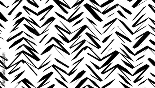 Black and white abstract sharp pattern for sporty background, jersey design, or another design element. Vector Format Illustration 