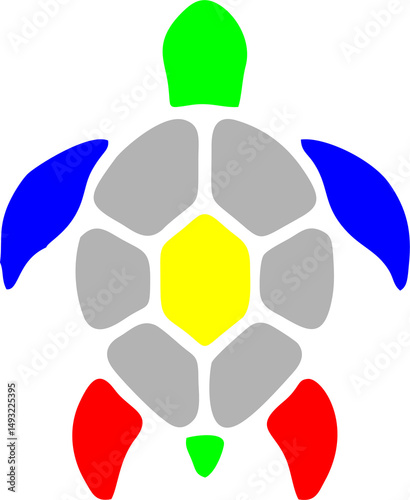 COLORED TORTOISE BACKGROUND