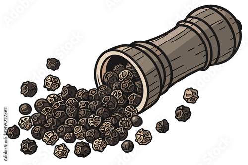  black pepper, food, spices, condiment, culinary, kitchen, texture, ingredient, close-up, isolated, transparent background