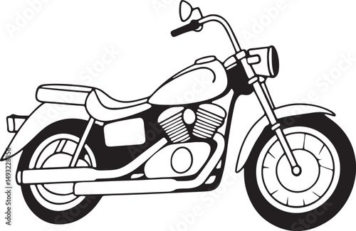 vintage motorcycle vector