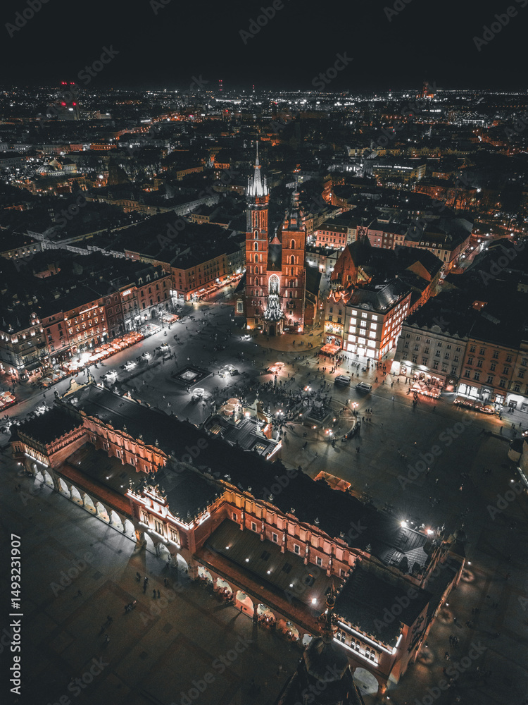 Obraz premium aerial view of cracow