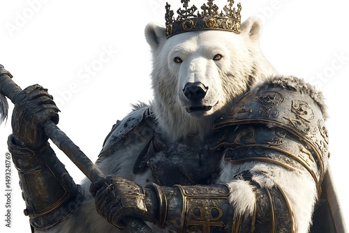 Polar Bear King in Majestic Armor photo