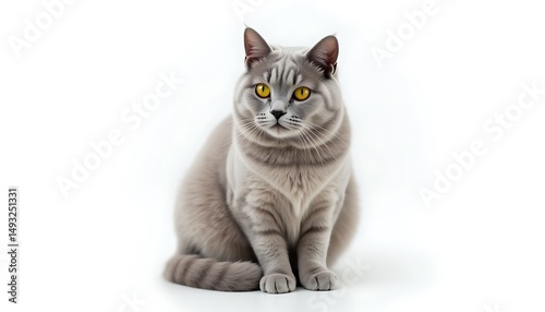 Gray cat pet feline animal cute eyes kitty portrait