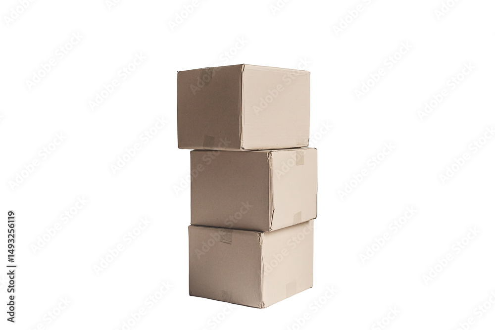 a stack of cardboard boxes a stack of cardboard boxes