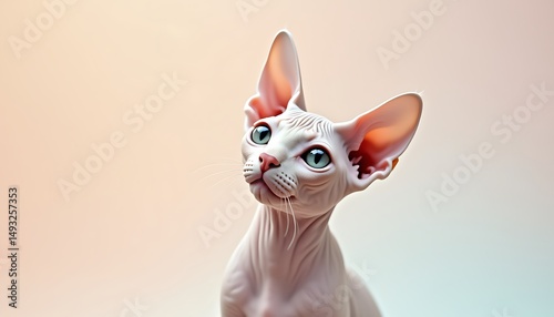 Sphynx cat pet feline animal hairless breed cute kitty
