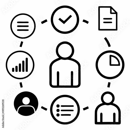 Person centered workflow management system diagram
