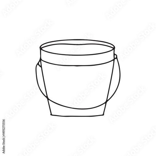 Black outline fire fighter equiptment doodles element stock. vector illustration of character firefighter