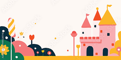 A vibrant and whimsical ill...