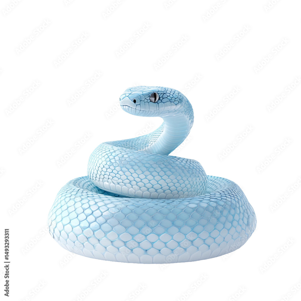 Fototapeta premium cobra isolated on white background white and transparent background.