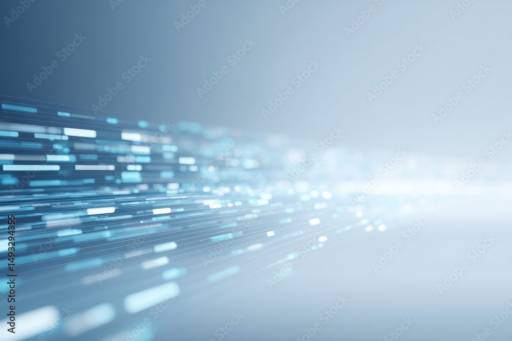 Obraz premium minimalistic composition of digital data streams symbolizing analysis large matrix grids and abstract binary code patterns