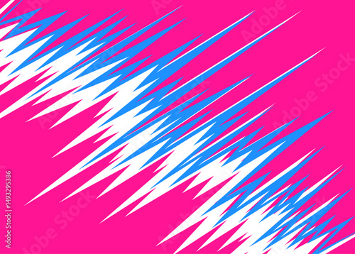 Minimalist background with diagonal zigzag line pattern and with some copy space area