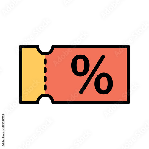coupon sign symbol vector flat icon