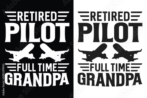 Aviator Pilot Airplane Typography Design, Airplane shirt, Pilot T-shirt