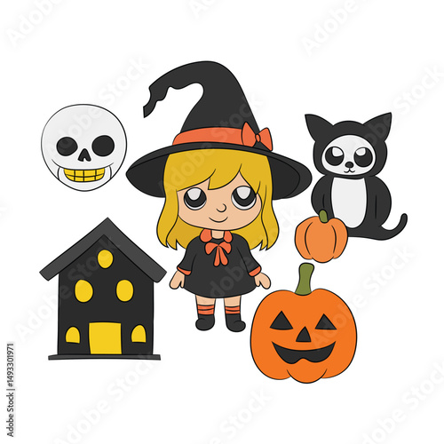 halloween cute ghost cartoon human celebration