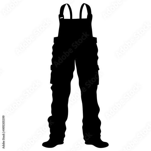 Minimal Cargo Pants with ben Vector for Military, Streetwear, and Casual Outfit Art