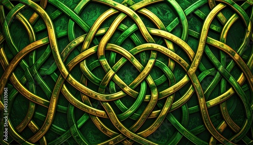 Intricate Celtic Knotwork Pattern Design