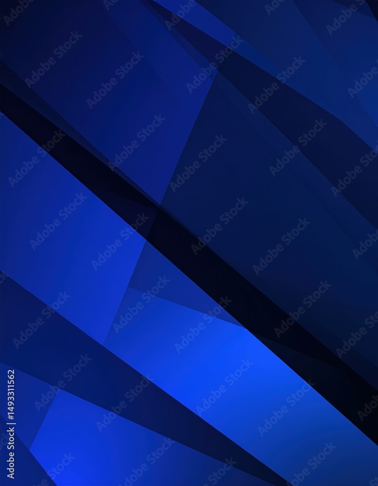 Fototapeta premium A vibrant blue abstract background featuring intricate black and white lines that intertwine and flow, creating a dynamic and visually striking composition.