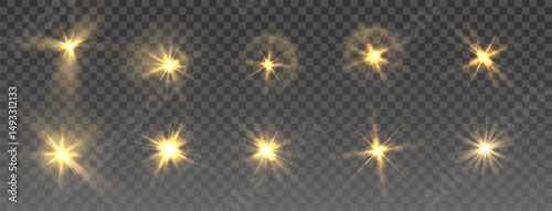 PNG glowing abstract explosion with vibrant light and golden flare starry sparkle effect bright background magic star lens element isolated vector design in white warm yellow illumination

