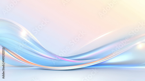 Modern business background with soft blue gradients, clean lines, and elegant light effects for professional presentations