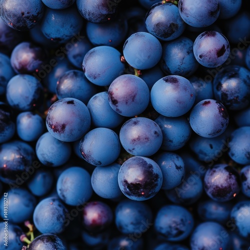 ripe blue grapes suggests abundance and sweetness, perfect for winemaking or enjoying fresh fruits