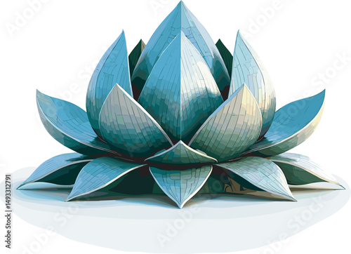 lotus flower isolated on white background