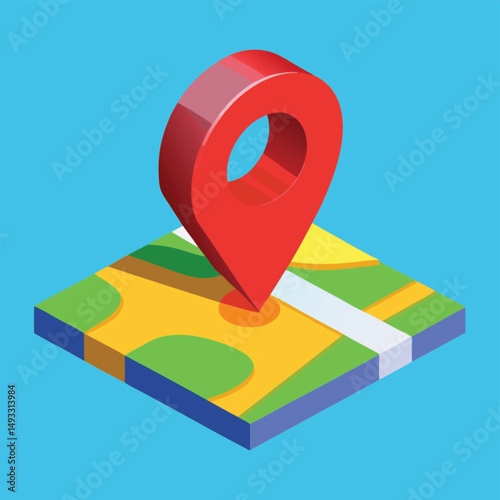 3D colorful location icon or route gps position navigator sign and travel navigation pin png set isolated on a transparent background
