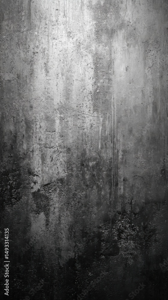 Obraz premium Distressed concrete texture close up in studio shot with gradient light and dark areas for backgrounds
