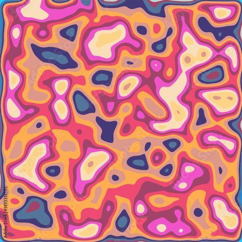 COLORFUL TEMPLATE ABSTRACT PAPER CUT PATTERN DESIGN FLAT COLOR FOR WALLPAPER BACKGROUND ELEMENT VECTOR 