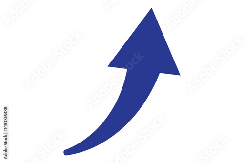 Black straight arrow icon on transparent background. flat style. arrow icon for your web site design, logo, app, UI. arrow indicated the direction symbol. curved arrow sign