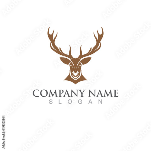 Deer vector icon illustration design