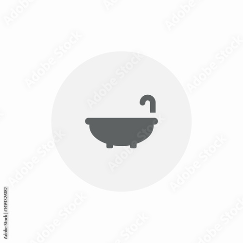 bath tub icon sign vector