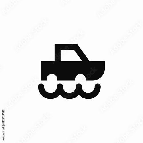car obstacle icon sign vector