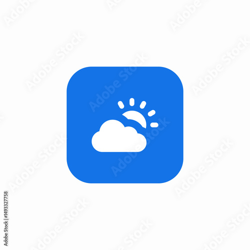cloudy sky icon sign vector