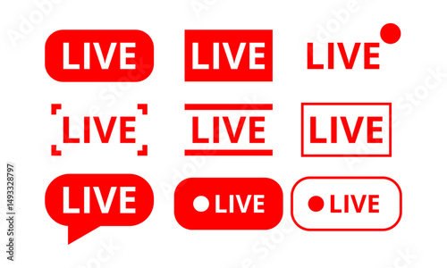 Live broadcast icons