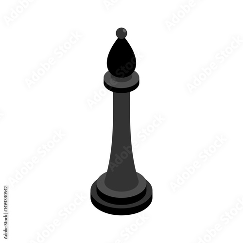 Elephant Chess piece isolated. Piece for playing chess
