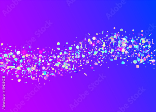 Unicorn Effect. Cristal Design. Party Background. Rainbow Sparkle. Laser Concept. Light Abstract Backdrop. Pink Disco Glitter. Modern Dust. Blue Unicorn Effect