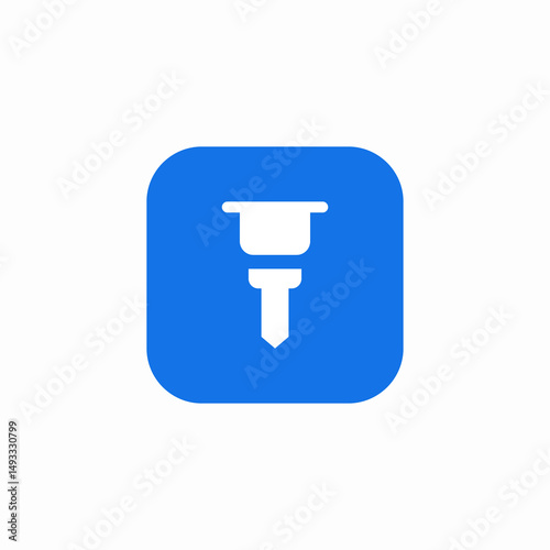ground drill icon sign vector