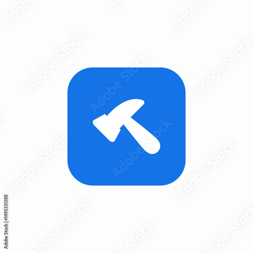 hammer tool icon sign vector
