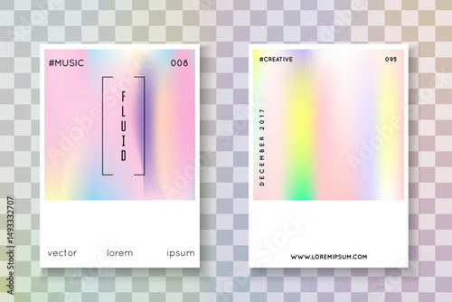 Neon Pattern. Colourful 90s Template. Purple Hologram Label. Pearlescent Fluid. Fashion Effect. Rainbow Background. Graphic Vector. Blue Neon Pattern