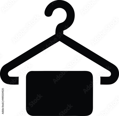 Clothes Hanger Icon Minimalist Design