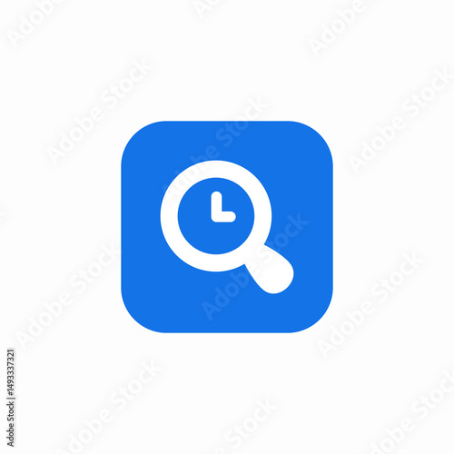 time search icon sign vector