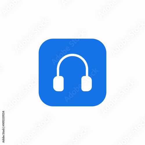 wireless headset icon sign vector