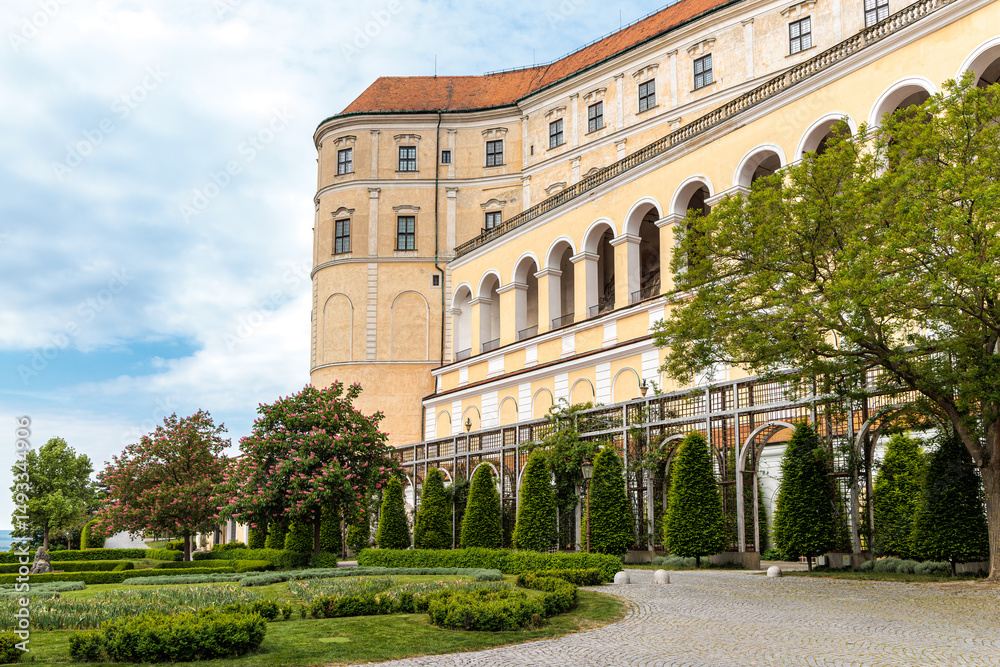 Obraz premium The ancient city center of Mikulov in South Moravia, Czech Republic