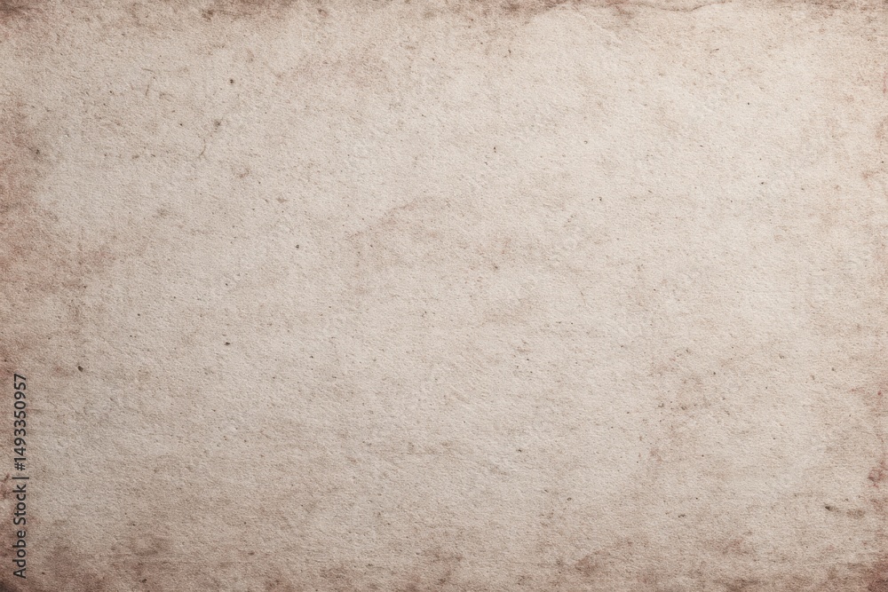 Fototapeta premium Antique Paper Texture Close Up Shot for Backgrounds and Overlays with Subtle Stains and Aged Look Overhead