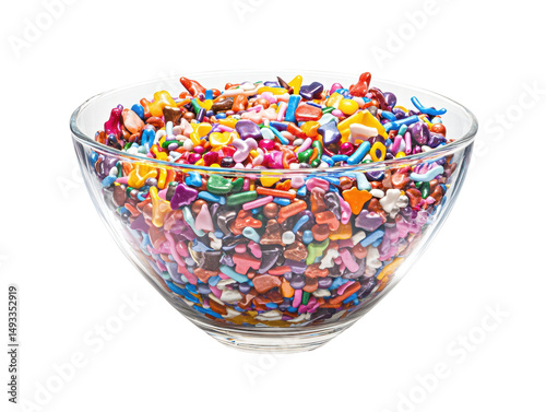 Isolated Assorted Candy Sprinkles