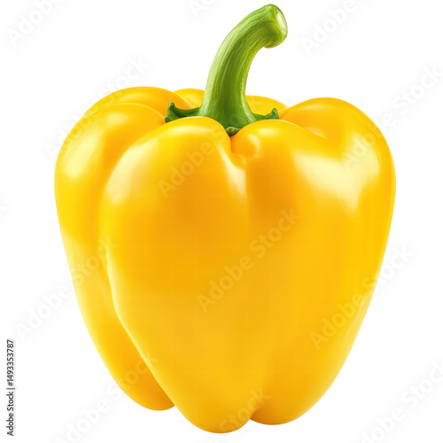 Isolated Yellow Bell Pepper
